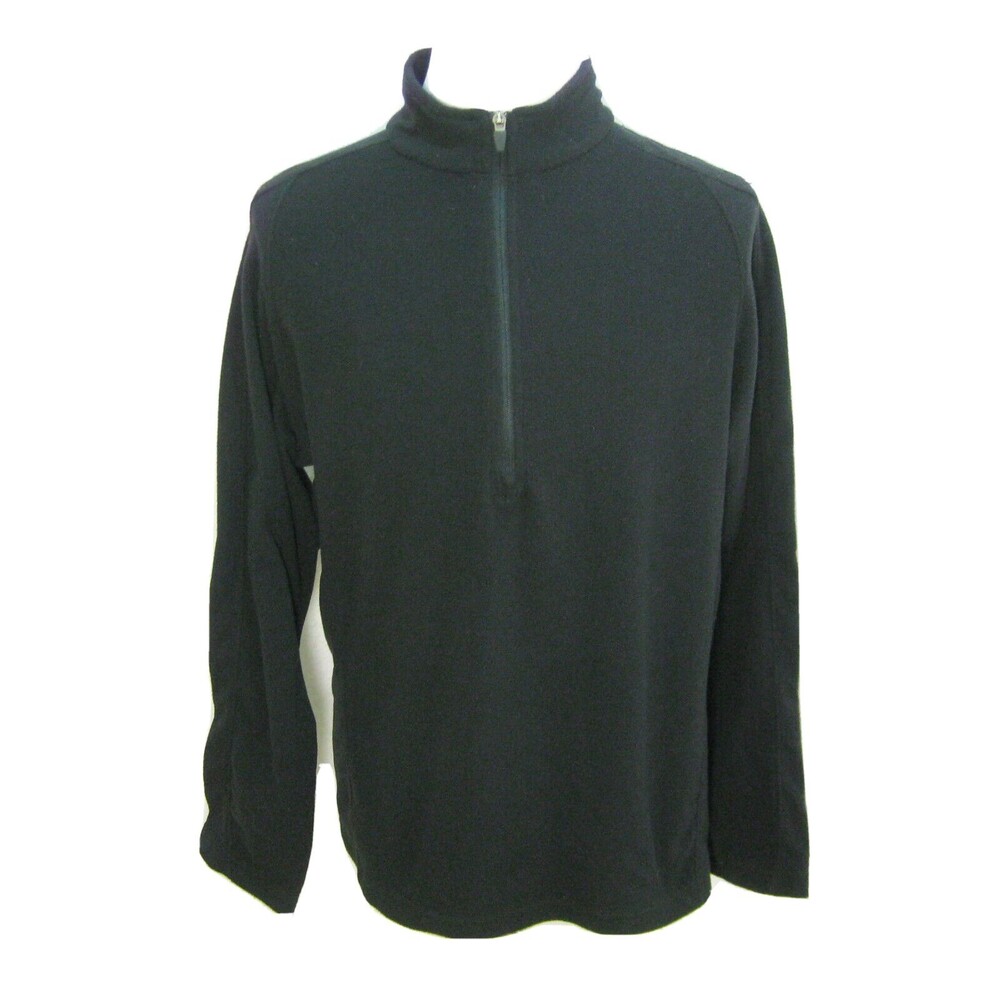 SOUTHPOLE Men's (Size 5XL) Solid Black Long Sleeve Thermal Shirt Cotton Blend